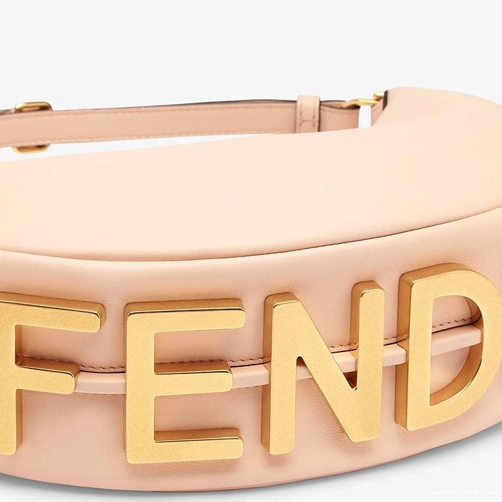 Affordable Calf Bag Leather Fendi Small Fendigraphy Hobo Pink In 0812